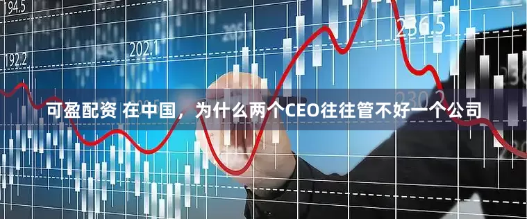 可盈配资 在中国，为什么两个CEO往往管不好一个公司