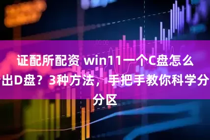 证配所配资 win11一个C盘怎么分出D盘？3种方法，手把手教你科学分区